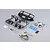 Killerbody Matte-Black Aluminium 1/10 TRX-4 Bumper Upgrade Set w/ LEDS 48718