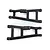 RPM Black E-Rustler/E-Stampede Rear Suspension Arms 80182