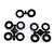 RPM Black 6mm (1/4") Body Shell Savers 80332