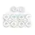 A set of white RPM dyeable body shell savers on plastic sprues, designed for RC car body protection.