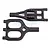 RPM Black T/E-Maxx 2.5R & 3.3 Upper & Lower Suspension Arms 80462