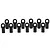RPM Black Traxxas Short Rod Ends 12Pcs 80472