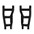 RPM Black Slash 2WD Rear Suspension Arms 80592