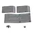 RPM Black T/E-Maxx (4908 & 3905) Skid Plate Set 80772