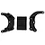 RPM Black Slash 2WD/E-Rustler/E-Stampede/Bandit Rear Bumper Mount/Wheelie Bar 80902