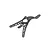 A black BetaFPV Air canopy spare part for an FPV drone, shown from a high-angle perspective against a white background.