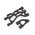 RPM Black Baja Rear Upper & Lower Suspension Arms 82252