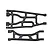 RPM Black Traxxas X-Maxx Upper & Lower Suspension Arm Set 82352