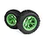 Maverick 2.8" Linebacker Tyres on Green Rims 2Pcs - Glued Wheels 150682