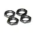 HSP Black Aluminium 12mm Serrated Wheel Nuts 4Pcs 81212