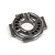 A grey aluminium motor mount for an RC car featuring numbered gear mesh adjustment holes from 12 to 16.