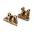 Maverick Aluminium Front and Rear Shock Tower Braces 2Pcs - Gold 150660