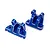 Maverick Aluminium Front and Rear Shock Tower Braces 2Pcs - Blue 150662