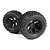 Maverick 2.8" Linebacker Tyres on Black Rims 2Pcs - Glued Wheels 150680