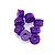 RPM Purple 3.5mm Nyloc Nuts 8Pcs 70828