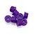 RPM Purple 4mm Nyloc Nuts 8Pcs 70848