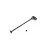 Kyosho HD rear centre CVD driveshaft for RC cars, featuring a black metal shaft with a universal joint and a separate small grub screw.
