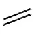 Two black GPM Racing aluminium rear chassis linkages for RC cars, each marked with 151mm length.