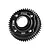 A black GPM Racing 55T centre differential spur gear for RC vehicles, featuring M0.8 markings and a four-hole mounting pattern.
