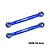 GPM Aluminium 51mm Steering Toe Links 2Pcs - Blue SLAM162-B