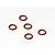 HPI 4.5x6.6x1.05mm Silicone O-Rings 5Pcs 6823