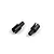 Two black metal differential outdrive cups for an RC car, shown from different angles on a white background.