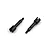 Two black steel rear wheel axles for Maverick RC vehicles, shown from a top-down angle on a white background.