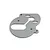 A flat, grey aluminium motor plate for an RC car with various mounting holes and slots, shown on a white background.