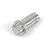 A silver metal differential pinion gear for an RC vehicle, shown from an angled perspective on a white background.
