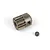 A 14-tooth sintered metal pinion gear for RC cars, shown with a small grub screw on a white background.