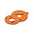 Atrek Aluminium Motor Mount Plate - Orange 2031