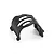 A black Atrek motor guard cover for an RC car, featuring a curved design with ventilation slots, isolated on a white background.