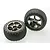 Traxxas 2.2" Bandit Rear Alias Tyres on Tracer Black Chrome Rims - Glued Wheels 2Pcs 2470A