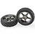 Traxxas 2.2" Bandit Front Anaconda Tyres on Tracer Black Chrome Rims - Glued Wheels 2Pcs 2479A