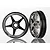 Traxxas 1.9" 5 Spoke Chrome Rims 2Pcs 6974