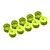 XRAY Rear 4WD Hard Aerodisk Rims 10Pcs - Yellow 329901-Y