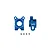 Factory Team Aluminum -4 Offset Rear Hubs 2Pcs - Blue 92562