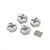 Atrek Metal 12mm Wheel Hexes with Drive Pins 8Pcs 1053