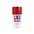 A 100ml can of Tamiya TS-39 Mica Red lacquer spray paint for plastic models, featuring a red cap and white label with the Tamiya logo.