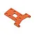 Atrek Aluminium Rear Chassis Skid Plate - Orange 2111
