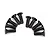 Atrek 2.6x8mm Coarse Thread Countersunk Head Screws 10Pcs 1004