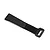 A black hook-and-loop battery strap for RC vehicles with a plastic buckle, isolated on a white background.