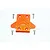 GPM Aluminium Front Skid Plate - Orange MAS331F-OR