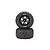 Atrek 2.6/2.8" Monster Truck Off Road Tyres on Black Rims - Glued Wheels 2Pcs 1044