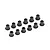 Atrek Steel 3x4.5x5.5mm Steering Hub Bushes 12Pcs 2050