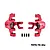 GPM Aluminium Front Steering Hubs 2Pcs - Red MAKS021-R