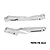 Two silver GPM Racing aluminium chassis braces for RC cars, featuring machined cutouts and laser-etched branding on a plain white background.