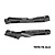 Two black GPM Racing aluminium chassis braces for RC cars, featuring machined 7075-T6 alloy construction and branding.