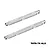 GPM Aluminium Centre Brace Bars 2Pcs - Silver MNV6025-S
