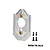 A silver GPM Racing aluminium motor mount with two brass inserts and four black screws on a white background.